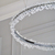 Glamorous LED crystal ceiling lamp round, ring, chandelier, modern silver BRINA Lighting