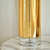 Lampa stołowa glamour złoto biała