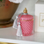 Decorative glass, crystal pink container