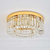 Auksinis lubinis šviestuvas, krištolo glamūro modernus lubinis šviestuvas STELLA, klasikinis, Niujorko stiliaus