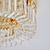 Auksinis lubinis šviestuvas, krištolo glamūro modernus lubinis šviestuvas STELLA, klasikinis, Niujorko stiliaus 