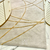 Moderner Glamour-Teppich mit grau-goldenen STRIPES