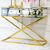 Mirror console CHICAGO GOLD glamor steel gold OUTLET