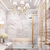 Ceiling lamp modern chandelier glamor, hamptons style crystal gold 6 arms ANGELO S Lighting