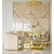 Moderner Glamour-Sessel MADONNA für das Wohnzimmer, Esszimmer Gold-beige