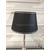 Black lampshade with silver trim L 45 cm