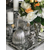 Christmas decoration, on the table, on the chest of drawers, Easter silver pleated EGG M