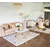 Sofa minkšta, velvet, šiuolaikiška, glamour stiliaus, svetainei, pilka, auksinė MONTE CARLO OUTLET