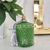Pojemnik dekoracyjny szklany kryształowy zielony
