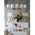 Lubinė lempa šiuolaikiška liustra glamūras krištolo auksas 8 balų pailgos ANGELO L APŠVIETIMAS