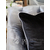 Schwarzes Kissen, mit silbernem Rand, mit Reißverschluss, für das Schlafzimmer, für das Wohnzimmer, Dekokissen, schwarz - grau, groß 60x60 