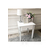 Classic bedside table, New York, white, side table HAMPTONS OUTLET 