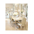 Ekskluzywny stół nowoczesny glamour do jadalni biały szklany blat stalowy srebrny MARCELLO 180cm OUTLET 