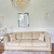 Moderni sofa svetainei, dizainerė, išskirtinė, glamūrinė, su aukso skersiniais MONACO