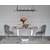 Glamour-Stuhl LOUIS gepolstert modern stählern im New York Stil grau 49x55x95