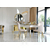 Glamour-Stuhl LOUIS gepolstert, modern, New Yorker Stil, beige-gold 49x55x110