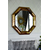 MONA GOLD round mirror, octagonal, 90 cm, gold OUTLET 
