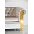 Sofa moderni, glamour, Niujorko stiliaus  AVIATOR GOLD