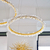 LED-Kristalllampe, runde Deckenlampe, Ring, Glamour-Kronleuchter, modernes Gold BRINA 60cm OUTLET