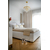 Lova Niujorko stiliaus glamour apmušta dygsniuota chesterfield pilka, balta lova MODERN 