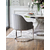 OPERA silver glamour armchair for living room and dining room grey OUTLET