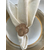 Napkin ring, table decoration, gold, flower, handkerchief ring