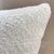 Elegantiška pagalvė, 50x50, meškiuko audinys, balta, miegamajam, svetainei