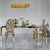 Luxurious dining chair, steel, modern, beige, gold AZURO