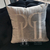 Poduszka PH 40x40 z logo szara w welurowej tkaninie