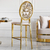 Modern stool, for the island, dining room, beige, gold MEDUSA OUTLET 