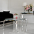 Modern coffee table, designer, glamor, silver ELITE