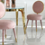Dizaino fotelis, tualetinis staliukas, miegamasis, žavinga kėdė, rožinė, aksominė, auksinė PINK