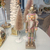 Drewniany dziadek do orzechów, 30cm, szampański różowy, dekoracja świąteczna