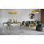 Elegantiška ir moderni sofa glamour MADONNA pilka, auksinė OUTLET 