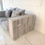 Prabangi moderni trivietė sofa, dizainerė, minkšta, pilka, sidabrinė EMPORIO