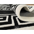 Nowoczesny dywan z greckim wzorem czarny biały  MEDUSA