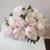 Bouquet of artificial flowers, decorative, elegant, salmon peonies 