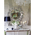 ELISE OUTLET sidabro glamūro dekoratyvinis veidrodis Niujorko stiliaus 