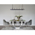 Išskirtinis žavingas valgomojo stalas, modernus, dizaineris, juodas stalviršis, sidabrinis ART DECO OUTLET 240cm 