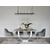 Exklusiver Glamour-Tisch für das Esszimmer, modern, Designer, schwarze Platte, silbernes ART DECO OUTLET 240 cm