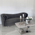 Modernes Sofa, für das Wohnzimmer, plissiert, klassisch, glamourös, grau DONNA 