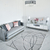 Modernus, dizainerių sukurtas kilimas svetainei, miegamajam, spalvingas, pilkas, STRIPES SILVER 