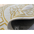 Medusa veido apvalus kilimas svetainei, valgomajam, graikiškas raštas, smėlio spalvos, auksinis MEDUSA GOLD 180cm 