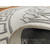 Runder Teppich mit Medusa-Gesicht für Wohnzimmer, Esszimmer, griechisches Muster, grau MEDUSA SILVER 180cm 