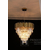 Glamūrinis kabantis sietynas, išskirtinė krištolo lempa, apvali, auksinė ROYAL APŠVIETIMAS