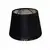 Black lampshade for a glamor table lamp round conical velor with a silver finish 35 cm