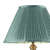 Classic pleated lampshade, turquoise BOUILOTTE 50 cm 