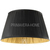 Schwarzer plissierter Glamour-Lampenschirm BOUILOTTE 50cm 