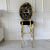 Luxury bar stool, island, modern, glamor, black, gold Medusa 