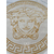 Medusa face round rug for living room, dining room, greek pattern, beige, gold MEDUSA GOLD 180cm 